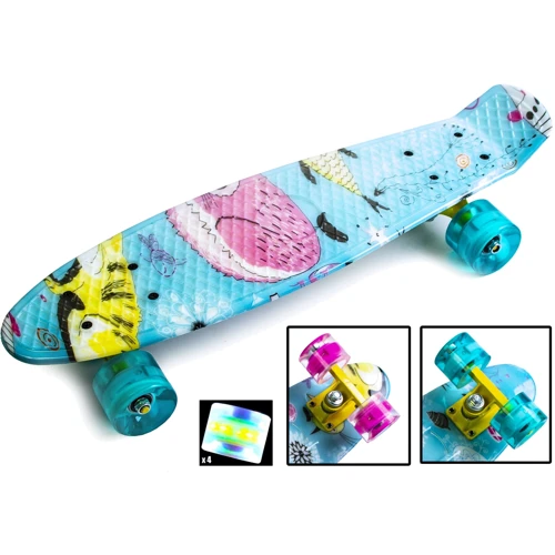 Penny Board Cool Cat Светящиеся колеса: Тип скейтборд