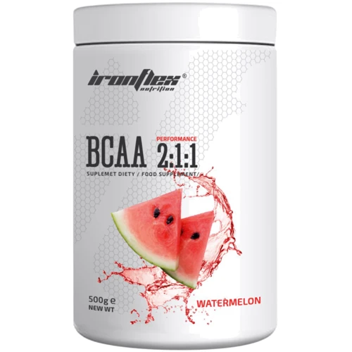 Аминокислота для спорта IronFlex BCAA 2-1-1 Performance 500 g / 100 servings / watermelon