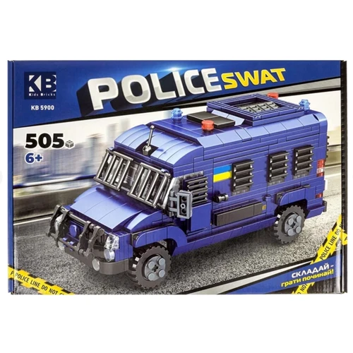 Конструктор LimoToy полицейская машина, 505 дет. (KB 5900)