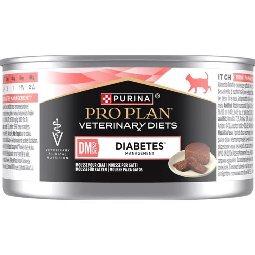 Влажный корм Purina Pro Plan Veterinary Diets DM ST/OX Diabetes Managment для кошек с сахарным диабетом  3х195 г (8445290105233): Тип Влажный корм