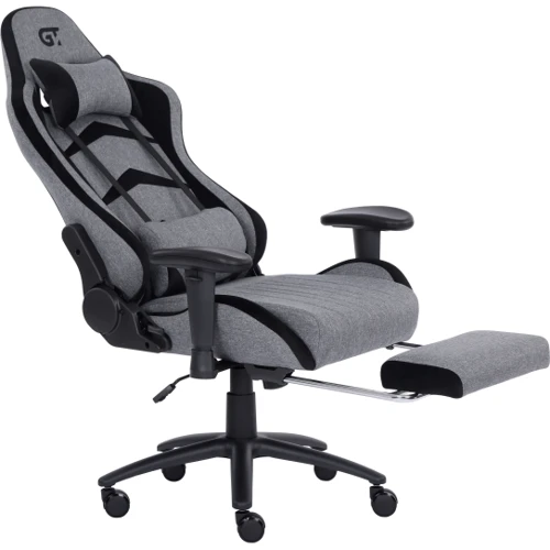 Ігрове крісло GT Racer X-2534-F Fabric Gray/Black Suede	 фото 6