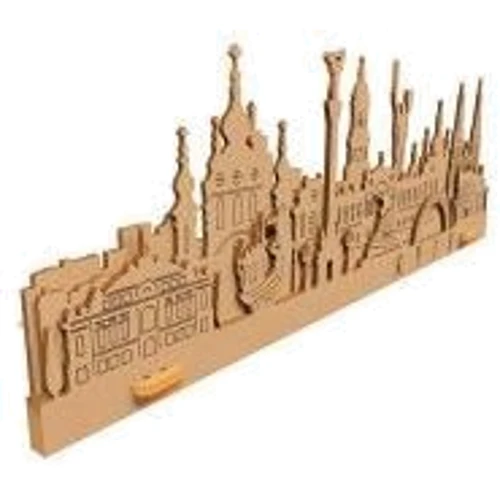 Картонний конструктор Cartonic 3D Puzzle KYIV: Кількість фрагментів, шт 6
