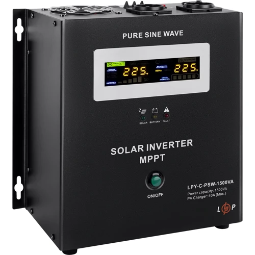 Автономный солнечный инвертор (off-grid) LogicPower LPY-C-PSW-1500VA 1050W MPPT 24V (19541): Число фаз 1