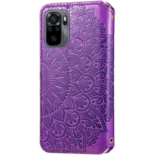 Чехол для телефонов Mobile Case Getman Mandala PU Violet for Xiaomi Redmi Note 10 / Note 10s: Пленка в комплекте нет