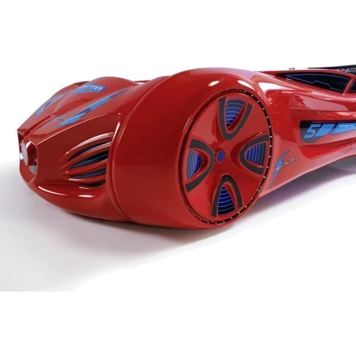 Детская кровать машина Fantasy Tesla Star красная : Опускающаяся стенка нет