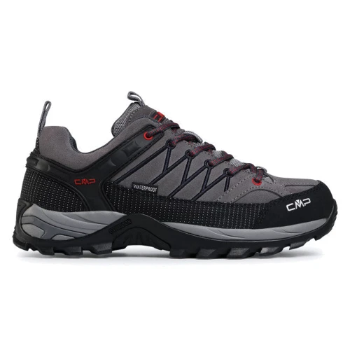 Ботинки CMP Rigel Low Trekking Shoes Wp (3Q13247-44Uf) 43 (44) серые натуральная замша демисезон фото 3