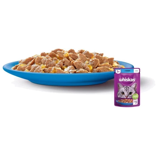 Упаковка влажного корма для кошек Whiskas тунец в желе 28х85 г (5900951302947): Класс Премиум