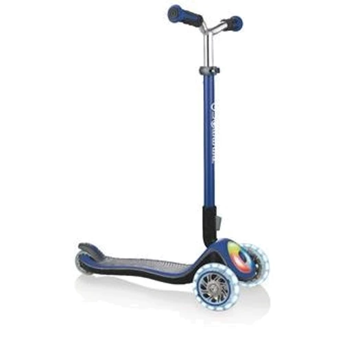 Самокат GLOBBER серії ELITE PRIME синій, колеса з підсвічуванням, до 50кг, 3+, 3 колеса