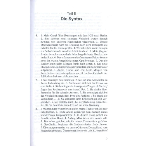 E. Narustrang: Ubungen zur deutschen Grammatik. T. II. Die Syntax. T. III. Einige Sonderfalle der deutschen Grammatik. Losungsschlussel: Количество страниц 80