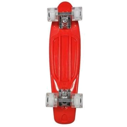 Скейтборд AWAII SK8 Vintage 22.5 'з світяться колесами, червоний, до 100кг