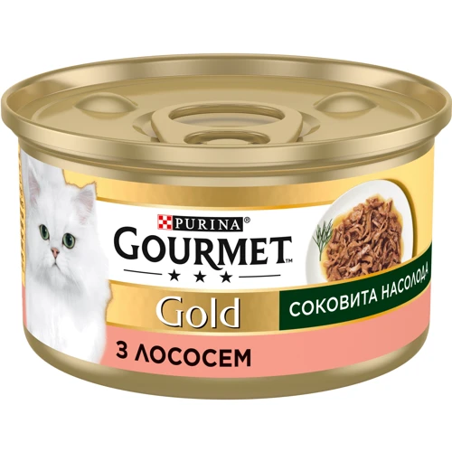 Влажный корм для кошек Purina Gourmet Gold Сочное наслаждение с лососем 24х85 г (8445290823373): Возраст Взрослые