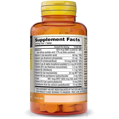 Mason Natural Daily Multiple Vitamins Мультивитамины 100 таблеток: Тип Мультивитамины