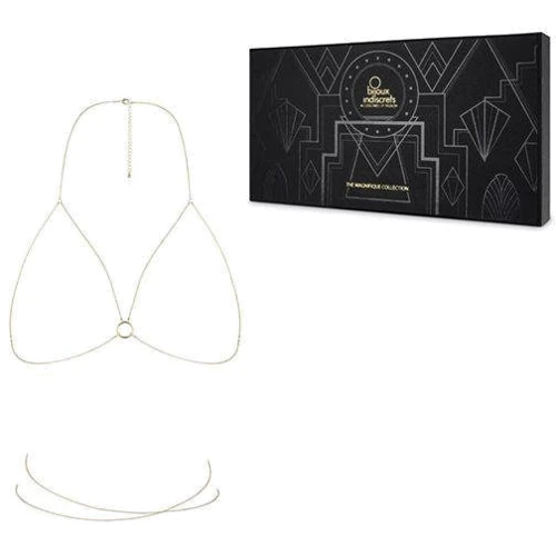 Украшение-портупея Bijoux Indiscrets Magnifique Bra Chain - Gold