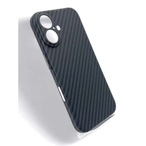 Чехол для iPhone BeCover Carbonite Case with MagSafe Black for iPhone 16 (712067): Материалы Пластик