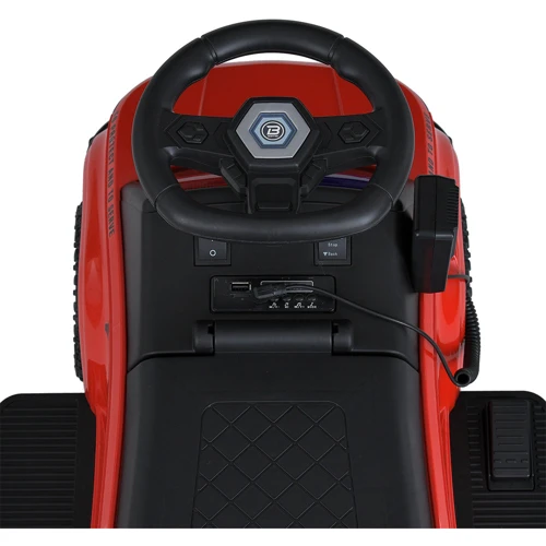 Детский электромобиль-толокар 2в1 Bambi Police красный (M 5844B-3)