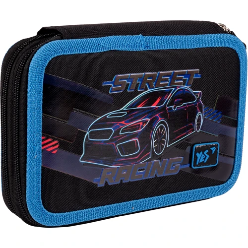Пенал жорсткий Yes подвійний HP-01 Street Racing (533547)