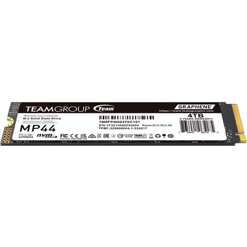 TEAM MP44 4 TB (TM8FPW004T0C101): Тип накопителя внутренний
