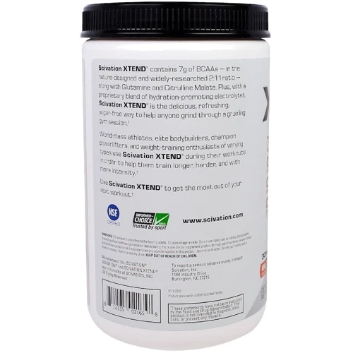 Амінокислота для спорту Scivation Xtend BCAAs 423 g /30 servings/ Blood Orange: Вага 423 г