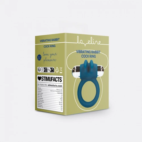 Эрекционное кольцо с вибропулей Loveline Вlue