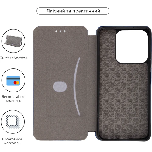 Чохол для телефона ArmorStandard G-Case Blue для ZTE Blade A75 4G (ARM78998): Тип чехол-книжка