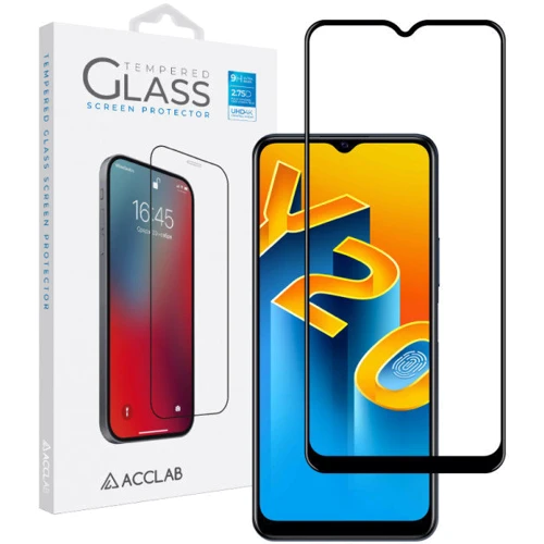Аксесуар для смартфона ACCLAB Tempered Glass Full Glue Black for Vivo Y20