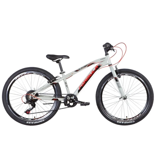 Велосипед ST 24" Formula FOREST Vbr 2022 (серо-красный): Материал рамы сталь