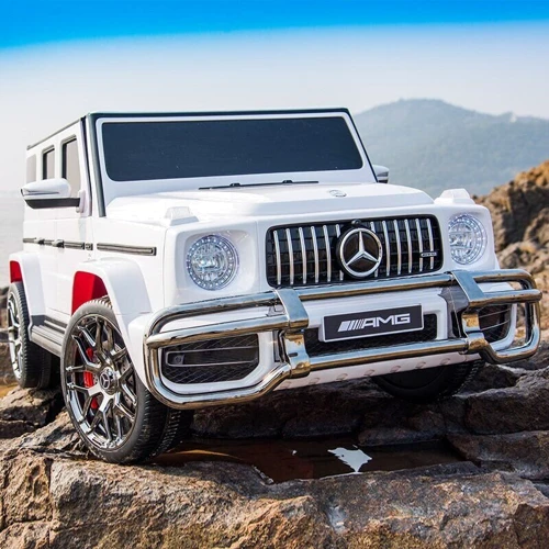 Электромобиль Kidsauto Двухместный Mercedes-Benz G63 AMG 4WD белый (S307white ) фото 9