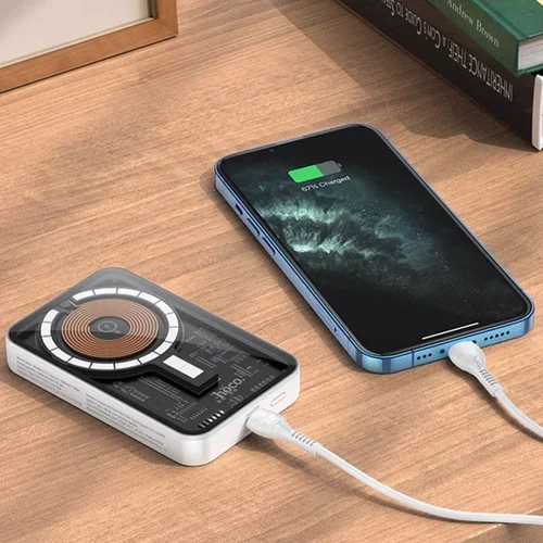 Внешний аккумулятор Hoco Power Bank 10000mAh Q10A MagSafe 20W White фото 7