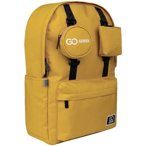 Рюкзак для города и учебы GoPack Education Teens GO22-178L-1 горчичный: Год коллекции 2022