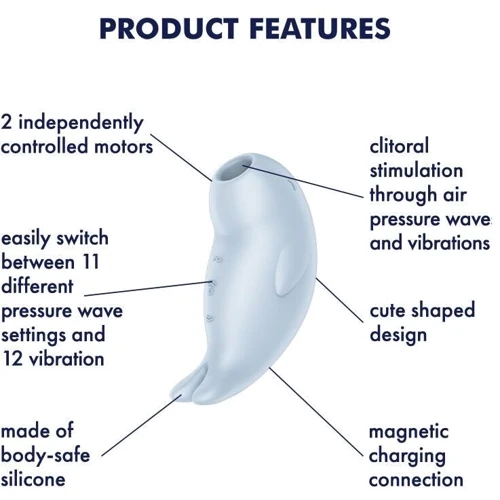 Вакуумный клиторальный стимулятор с вибрацией Satisfyer Seal You Soon