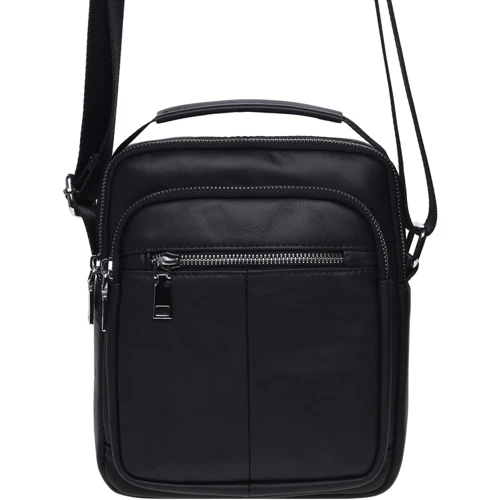Чоловіча сумка через плече Keizer чорна (K16018-black)