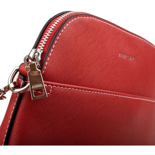 Женская сумка через плечо Amelie Galanti красная (A991541-red): Фактура Сафьяно, Матовая