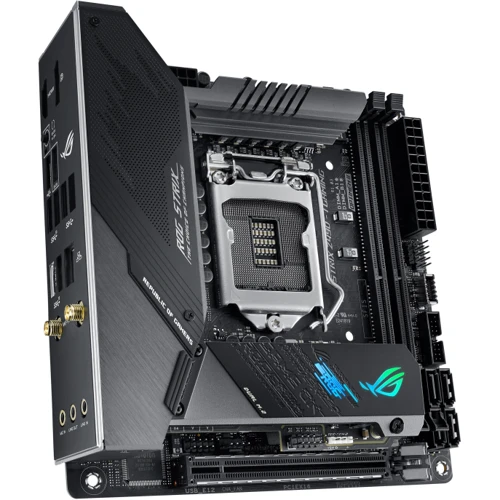 ASUS ROG STRIX Z490-I GAMING: Разъемы на плате SATA 3.0, M.2