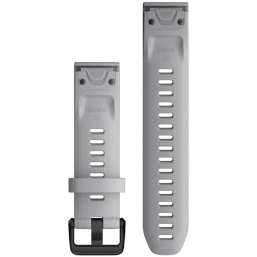 Ремешок Garmin QuickFit 20 Watch Bands Powder Grey Silicone (010-12866-00): Цвет серый