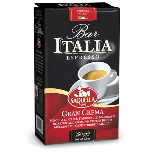 Кофе молотый Saquella Bar Italia Gran Crema 250 г (8002650001361)