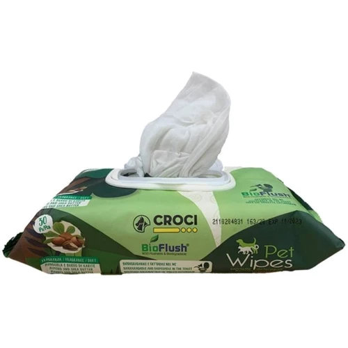 Салфетки Croci Eco Almond/Shea Butter гигиенические для собак с миндалем и маслом Ши 30 шт/уп (C6052935) фото 1