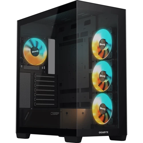 Корпус GIGABYTE C500 Panoramic Stealth Black (GB-C500P ST)