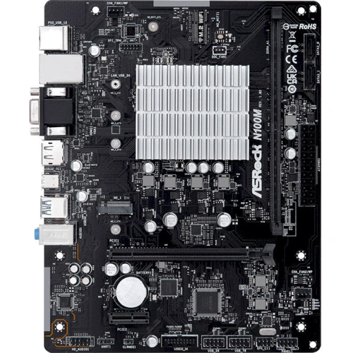 ASRock N100M: Оперативна пам'ять 1xDDR4 3200 МГц, до 16 ГБ