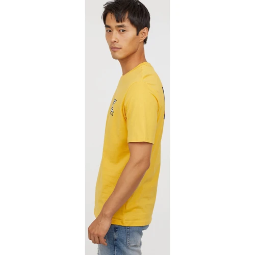 Футболка H&M 6215228 M желтая: Сезон Лето