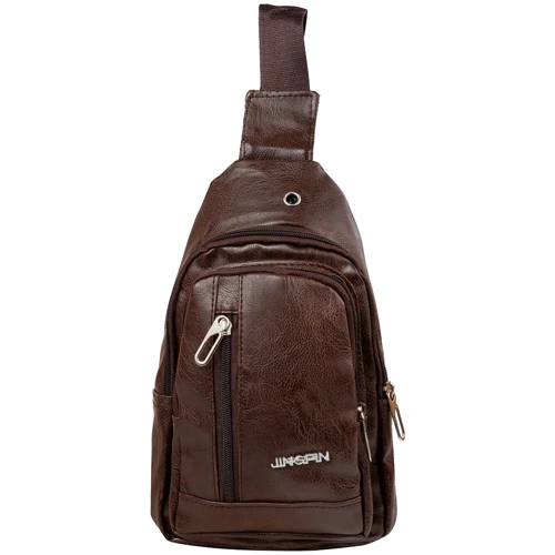 Мужская сумка-слинг Valiria Fashion коричневая (DETAX8818-10): Стиль Повседневный (Casual)