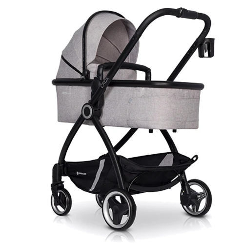 Универсальная коляска 2 в 1 Euro-Cart Crox 9023-ECC-04, Pearl, серый