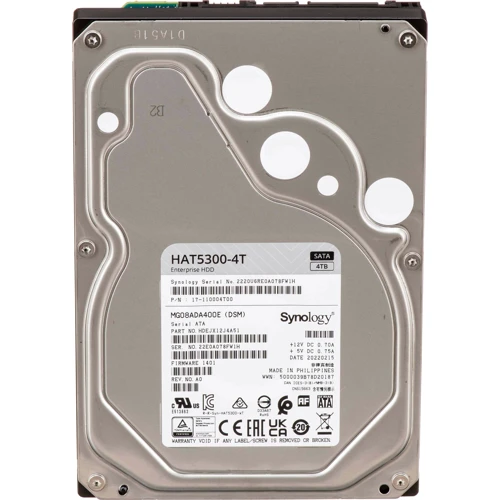 Внутренний жесткий диск Synology HAT5300 4 TB (HAT5300-4T) UA: Объем 4 ТБ