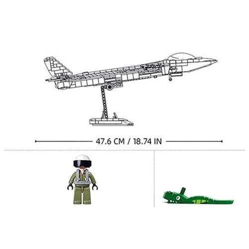 Конструктор Sluban Model Bricks Винищувач J-20 1007 деталей (M38-B1187): Рекомендований вік от 12 и старше