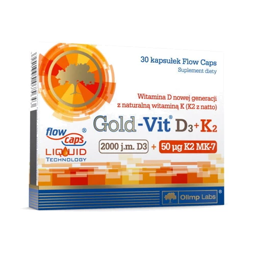 Olimp Gold-Vit D3+K2 2000 UI вітамін D3 та К2 30 капсул