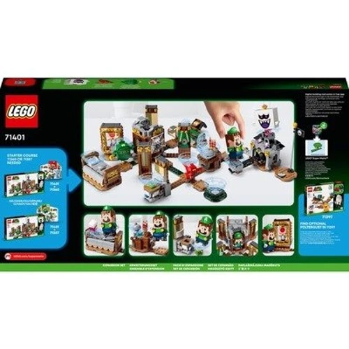Конструктор LEGO Super Mario Дополнительный набор «Поиски привидений» Имение Луидж (71401): Рекомендуемый возраст 8+
