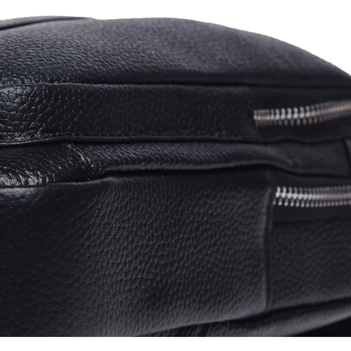 Мужская сумка-слинг Keizer черная (K16601-black): Тип ручки Плечевой ремень, Без ручки