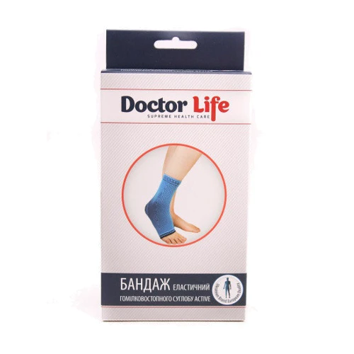 Бандаж голеностопного сустава Doctor Life размер XL синий (A9-036): Степень фиксации Эластичная