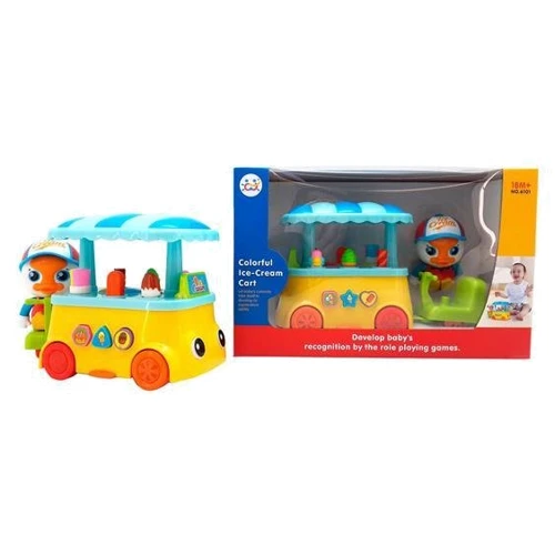 Інтерактивна іграшка Huile Toys Каченя з морозивом (6101): Матеріал Пластмасса
