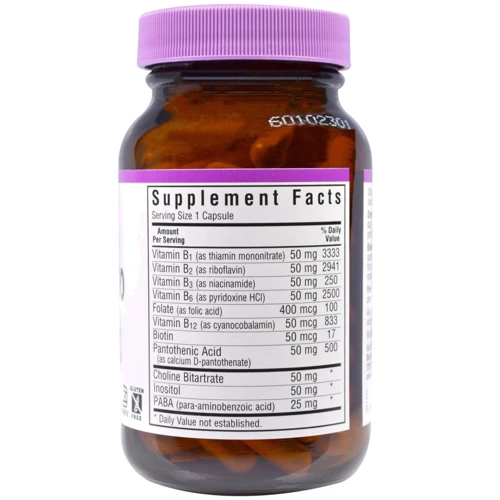 Bluebonnet Nutrition В-Complex 50, 50 caps: Тип вітамін B