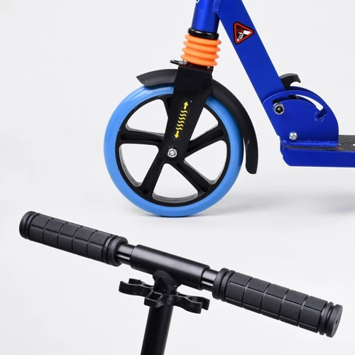 Самокат двухколесный Best Scooter с PU колесами и 1 передний амортизатором Blue (99651): Максимальная допустимая нагрузка, кг 100